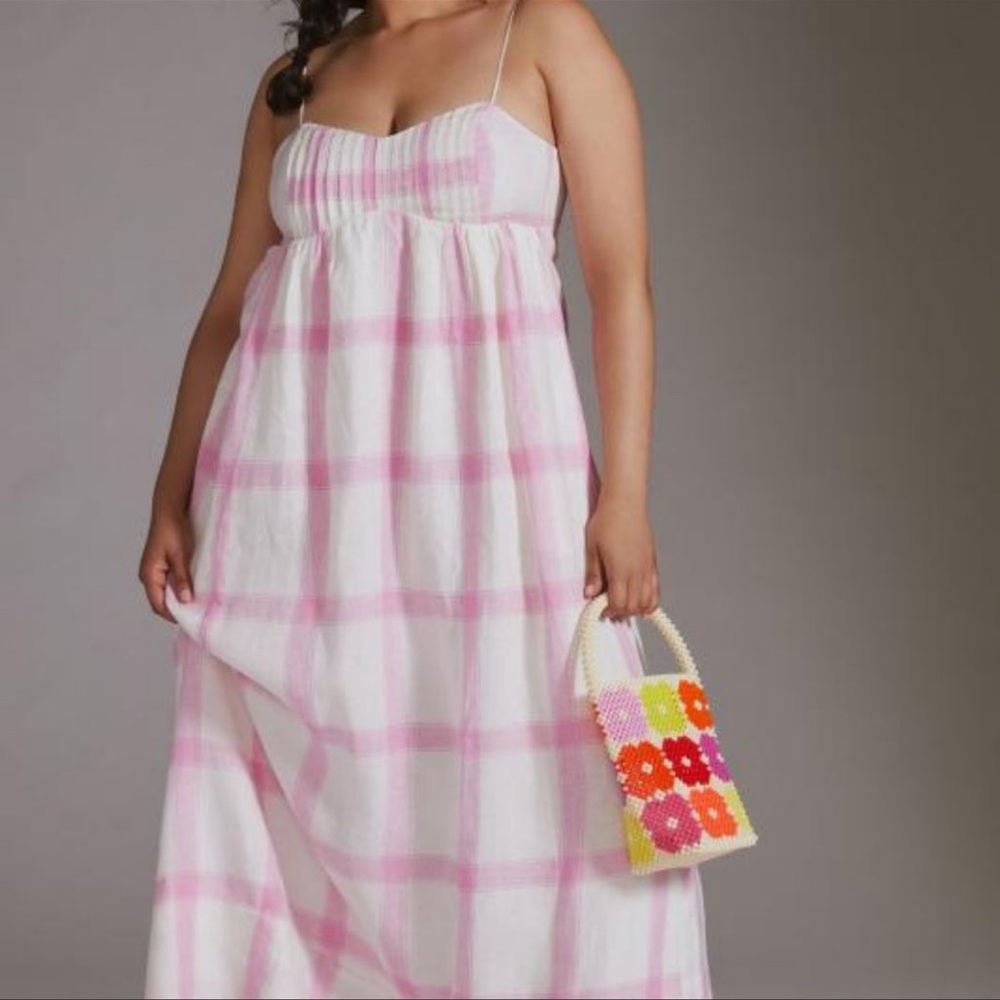 COPY - Anthropologie Maeve Linen Tie-Back Maxi Dress